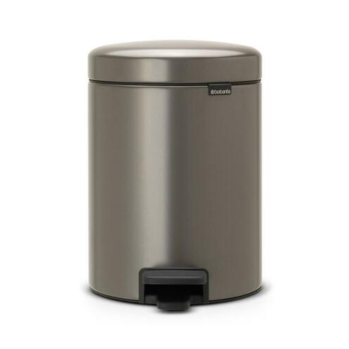 Мусорный бак с педалью NewIcon (2х2 л), цвет платиновый 280443 Brabantia