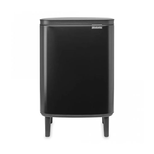Мусорный бак Bo Hi (12 л), 40х29.5х23 см, черный матовый 227226 Brabantia