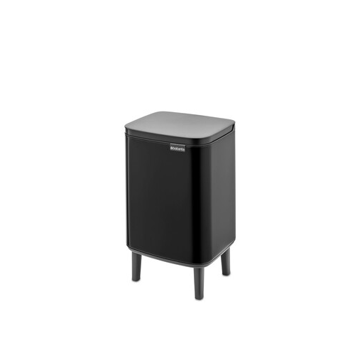 Мусорный бак Bo Hi (7 л), 40х24.2х20.7 см, черный матовый 227141 Brabantia