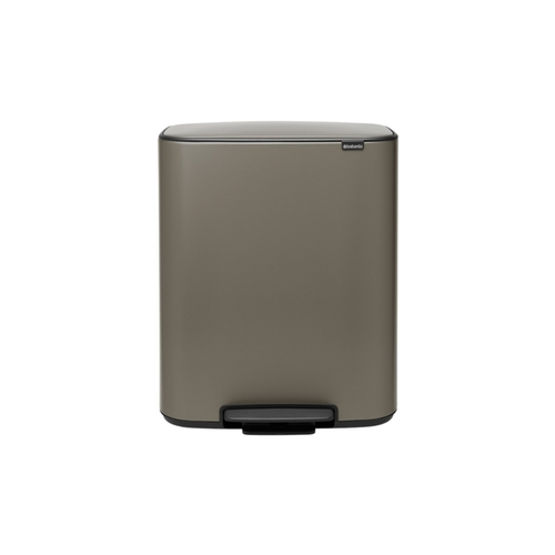 Мусорный бак Bo Pedal Bin (2x30 л), 65.2х54.1х36.6 см, платиновый 211546 Brabantia