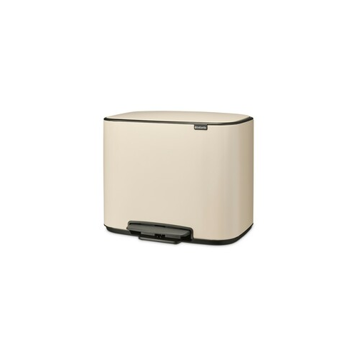 Мусорный бак Bo Pedal Bin (3x11 л), 54х36.5х44 см, бежевый 202346 Brabantia