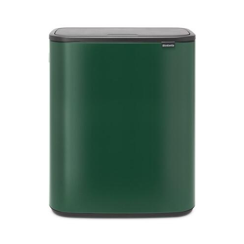 Мусорный бак Bo Touch Bin (2x30 л), 65.6х54.5х31.2 см, зеленая сосна 304224 Brabantia