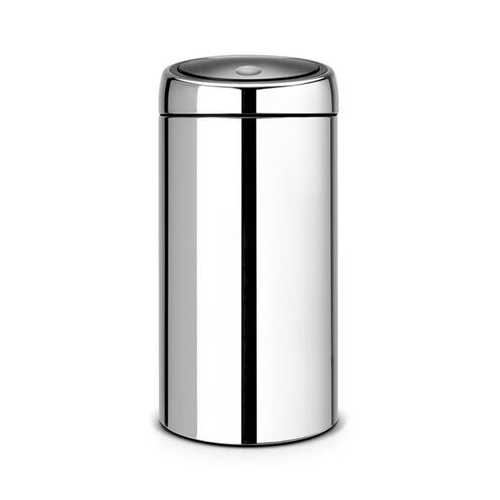 Мусорный бак Touch Bin Recycle (2x20 л), 75.5х37 см, стальной полированный 401060 Brabantia