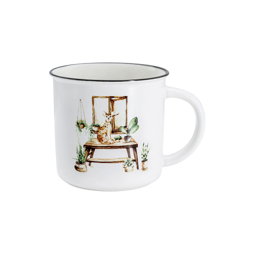 Кружка Любопытный кот (380 мл), 9 см HS5-TC672-A23005-D3 Home & Style