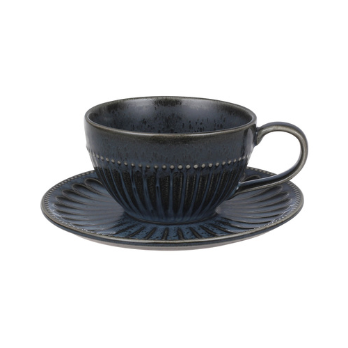 Чашка с блюдцем Black Kitchen (250 мл), синяя HS10-9781-250-C01 Home & Style