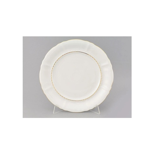 Блюдо круглое Соната Золотая отводка, 32 см, белое 07111315-1139 Leander