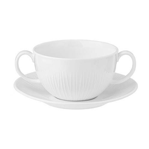 Бульонница с блюдцем Herbal (400 мл), белая 171-250 Lefard