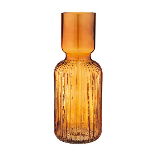 Ваза Amelie amber, 12х31 см, янтарная 182-1037 Lefard