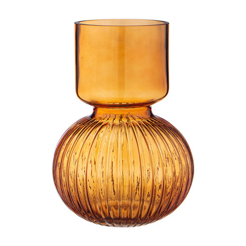Ваза Amelie amber, 18х25 см, янтарная 182-1039 Lefard