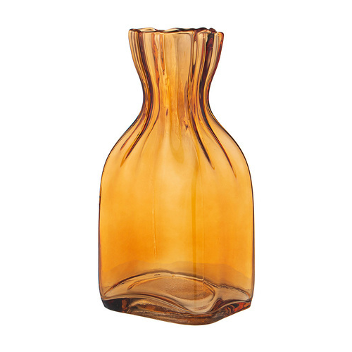 Ваза Candy amber, 15х12х30 см, янтарная 182-1033 Lefard