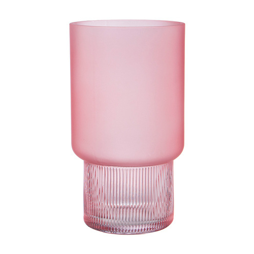 Ваза Jade pink, 14х25 см розовая 182-1023 Lefard