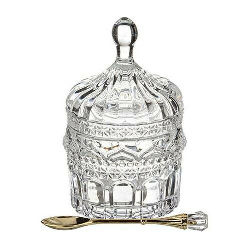 Икорница с ложкой Muza (155 мл), 8.5х8.5 см 355-211 Lefard