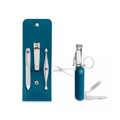 Маникюрный набор Twinox, 3 пр. и мультитул-брелок, бирюзовый 97728-009 Zwilling