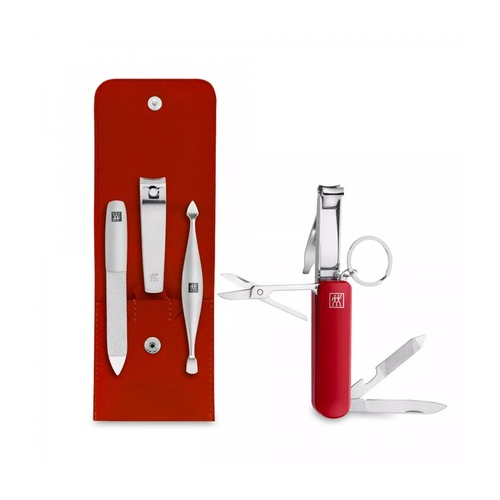 Маникюрный набор Twinox, 3 пр. и мультитул-брелок, красный 97728-003 Zwilling