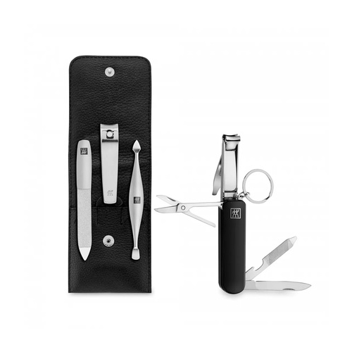 Маникюрный набор Twinox, 3 пр. и мультитул-брелок, черный 97728-004 Zwilling