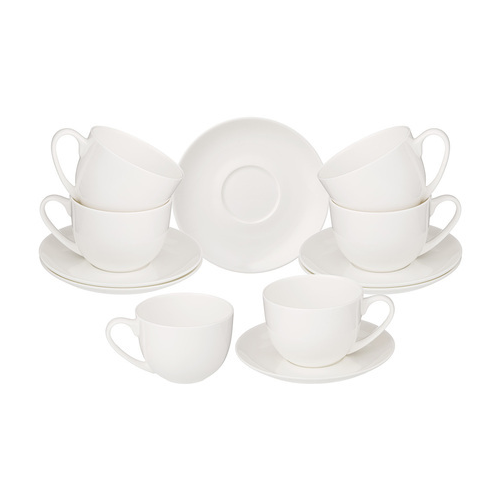 Чайный набор Silk, на 6 персон, 12 пр., белый 415-2007 Lefard