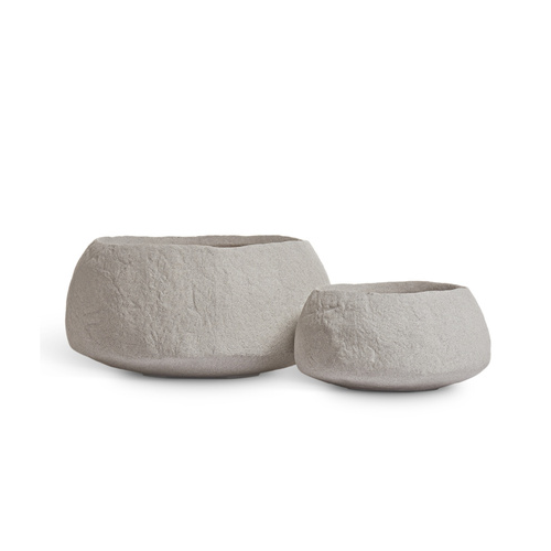 Кашпо Effectory Organic Низкая чаша, 56х29 см, белый песок 41.33-15-23-099-BE-56 Treez