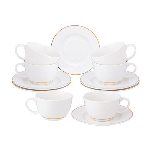 Кофейный набор Style, на 6 персон, 12 пр., белый 275-1283 Lefard