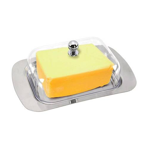 Масленка Agness с пластиковой крышкой, 19х12х7 см 912-001 Agness