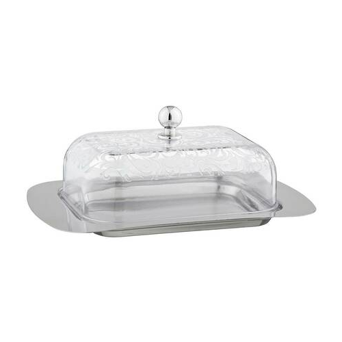 Масленка Agness с пластиковой крышкой, 19х12х7 см 912-010 Agness