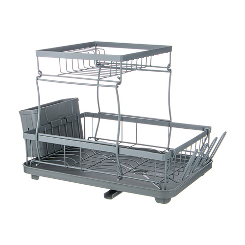 Сушилка для посуды Agness, 43х30х31 см, серая 917-104 Agness