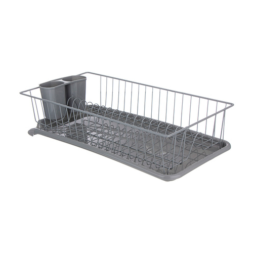 Сушилка для посуды Agness, 49х24.5х11 см, серая 917-109 Agness