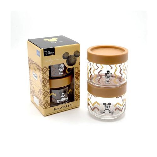 Набор банок Boho Disney (325 мл), 2 шт., коричневая крышка 3B0251102G0014 Lucaris