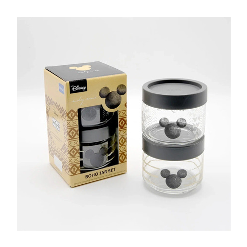 Набор банок Boho Disney (325 мл), 2 шт., черная крышка 3B0251102G0013 Lucaris