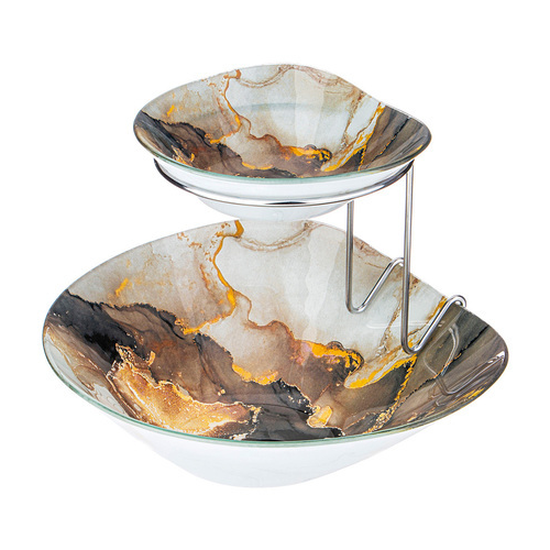 Салатник для сервировки Marble, двойной 198-245 Lefard