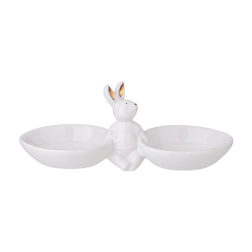Менажница Bright rabbits, 2 секции, 21.5х7х9 см, белая 406-745 Lefard