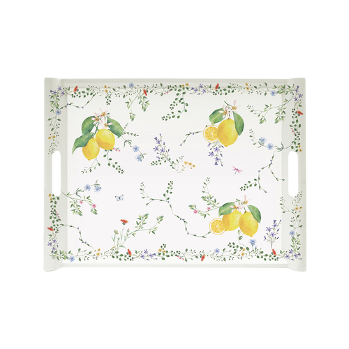 Поднос с ручками Цветы и лимоны, 52x37 см EL-R0200/FCITNV Easy Life