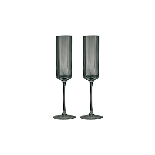 Набор бокалов для шампанского Modern Classic (200 мл), серый, 2 шт. PM-0155/GREY Pozzi Milano 1876