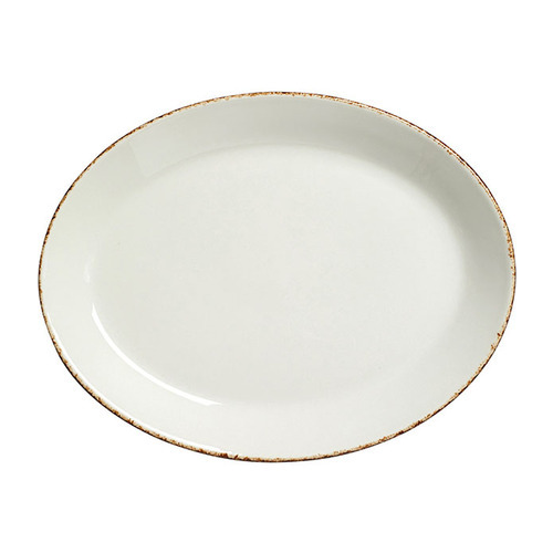 Блюдо Brown Dapple овальное, 20.3х16 см, белое 3023996 Steelite