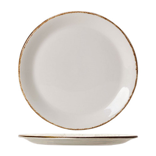 Тарелка закусочная Brown Dapple, 23 см, белая 3012272 Steelite