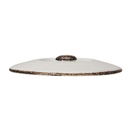 Крышка для чашки бульонной Brown Dapple арт.1714 B828, 13 см, белая 3120512 Steelite