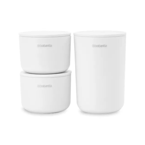Набор контейнеров для ванной комнаты, 3 пр., белый BRA-281327 Brabantia