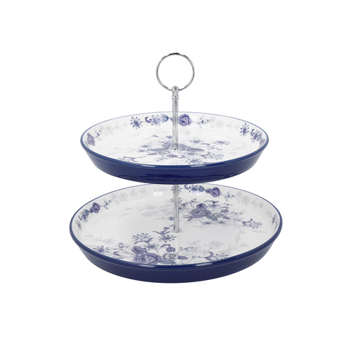 Подставка для торта двухъярусная London Pottery, 26 см LPBRCAKESTANDBLU Kitchen Craft