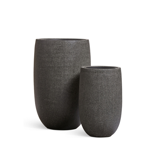 Кашпо Effectory Stone Высокая чаша, 85х55 см, темно-серый камень 41.33-01-24-118-GR-85 Treez