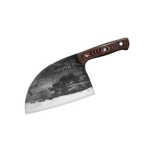 Топорик кухонный Mad Bull, 18 см, красно-черный SMB-0040R/K Samura