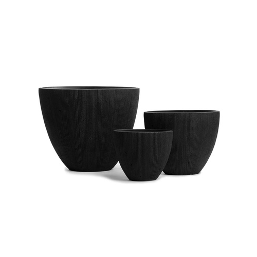 Кашпо Treez Ergo Slate Высокая лодка, 60х33х49 см, антрацит 41.1016-0018-BLCK-60 Treez