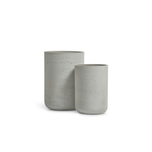 Кашпо Treez Ergo Concrete Высокий цилиндр, 28х40 см, светло-серый бетон 41.1024-0063-OW-40 Treez
