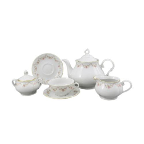 Сервиз чайный Верона Розовая нить, 15 пр. 67160725-0158 Leander