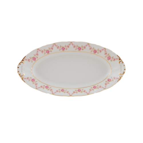 Блюдо овальное Соната Розовая нить, 23 см 07116125-0158 Leander
