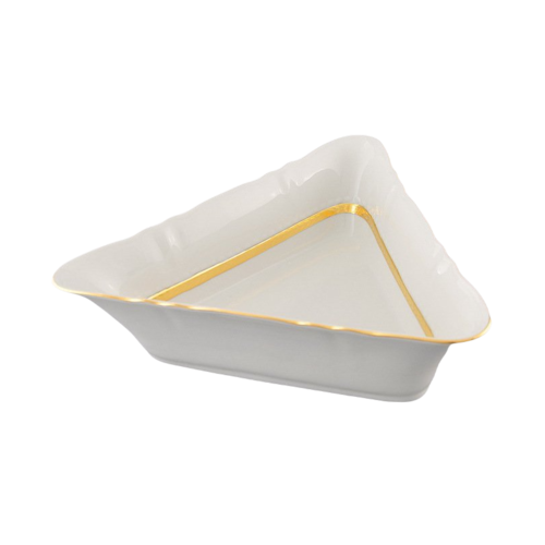 Салатник треугольный Соната Изящное золото, 25х25х25 см 07111434-1239 Leander
