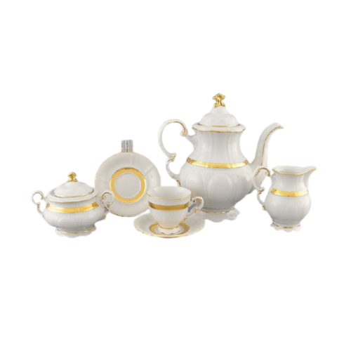 Сервиз кофейный мокко Соната Изящное золото, 15 пр. 07160713-1239 Leander