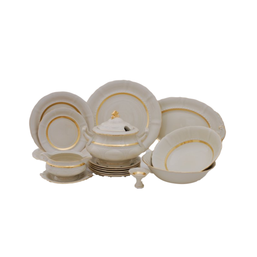 Сервиз столовый Соната Изящное золото, 25 пр., слоновая кость 07562011-1239 Leander