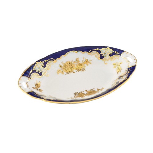 Блюдо овальное Соната Золотой узор, 17 см 07116123-1457 Leander