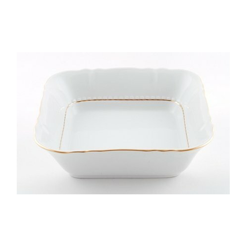 Салатник квадратный Соната Тонкое золото, 25 см 07111424-1139 Leander