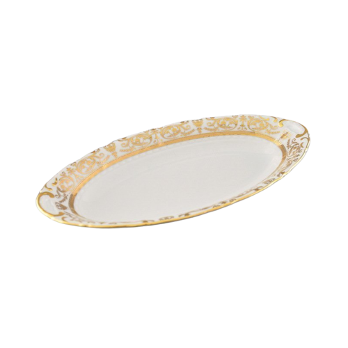 Блюдо овальное Соната Золотая элегантность, 23 см 07116125-1373 Leander