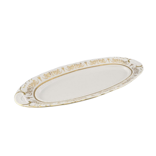 Блюдо овальное Соната Золотая элегантность, 55.5 см 07111518-1373 Leander